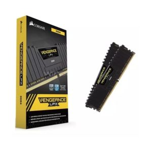 Memoria RAM Vengeance LPX gamer color negro 16GB (2x8GB)